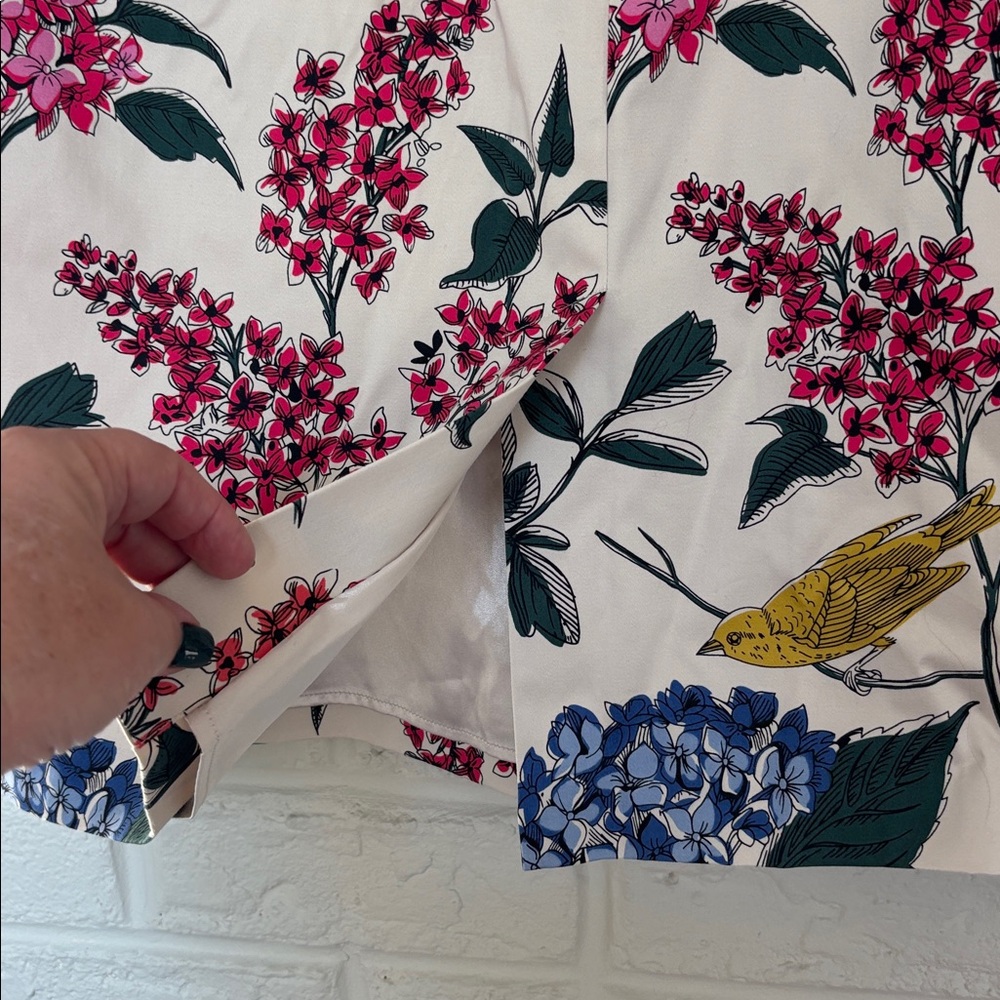 Boden Emilie Botanical Pencil Skirt Size 12 - Picture 6 of 8